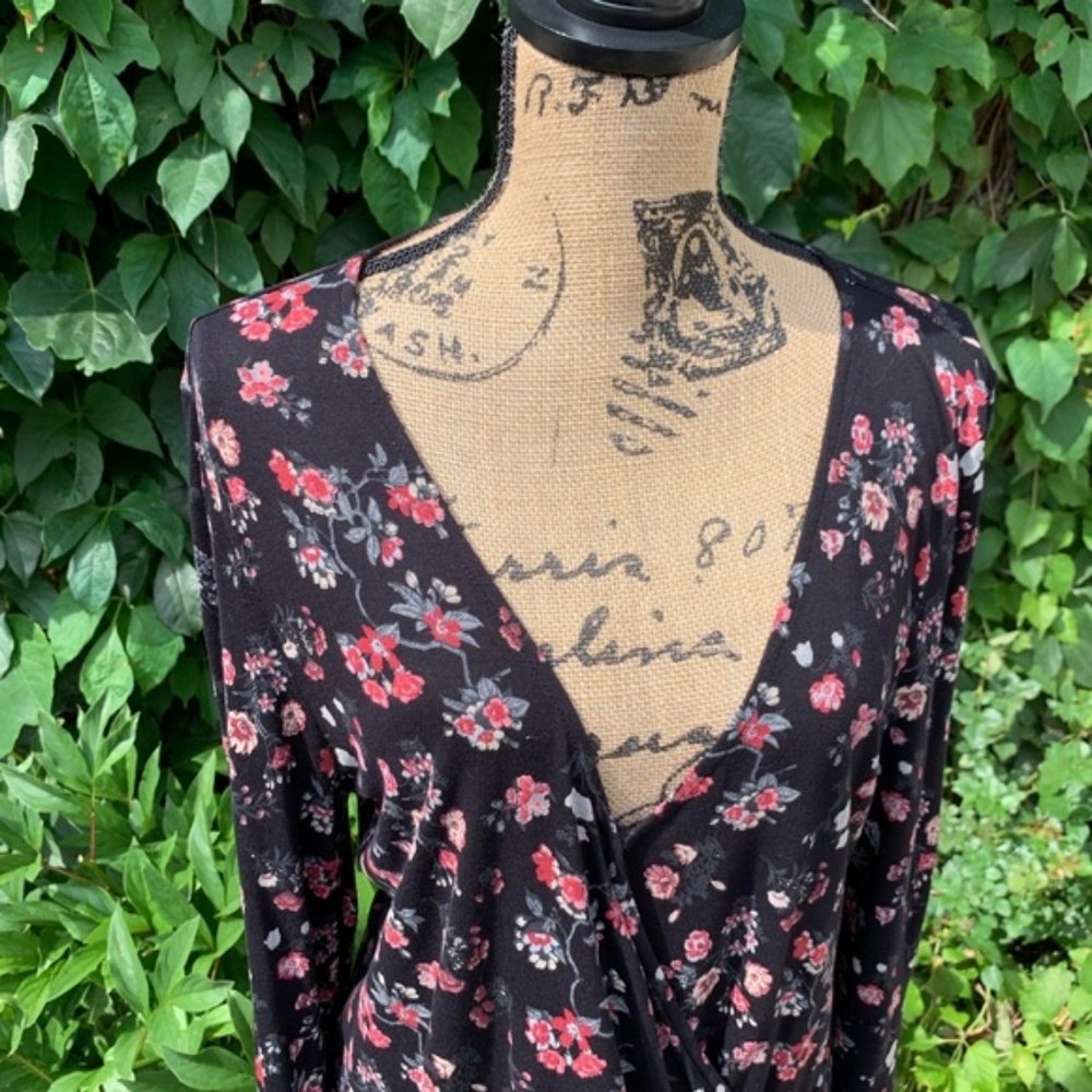 LUCKY BRAND Wrap-Style Top, L_4